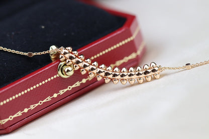 [Max Jewelry ]CLASH PINK GOLD NECKLACE