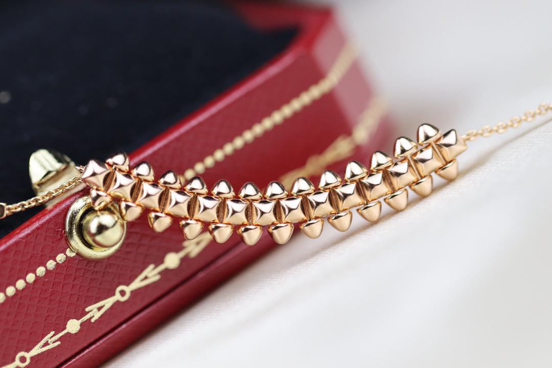 [Max Jewelry ]CLASH PINK GOLD NECKLACE