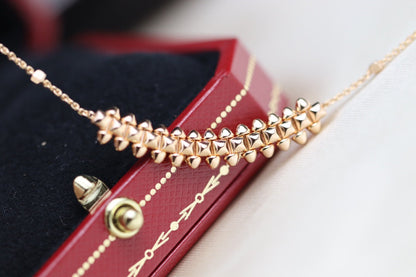 [Max Jewelry ]CLASH PINK GOLD NECKLACE