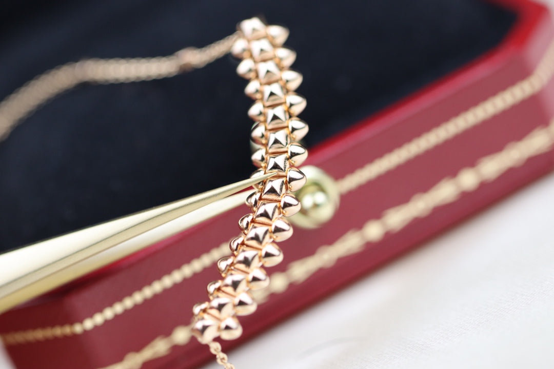 [Max Jewelry ]CLASH PINK GOLD NECKLACE