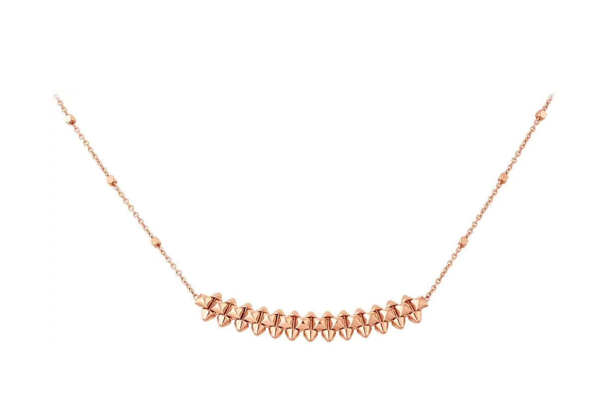 [Max Jewelry ]CLASH PINK GOLD NECKLACE