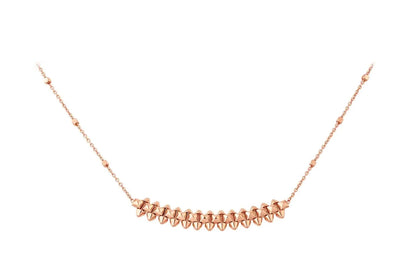 [Max Jewelry ]CLASH PINK GOLD NECKLACE