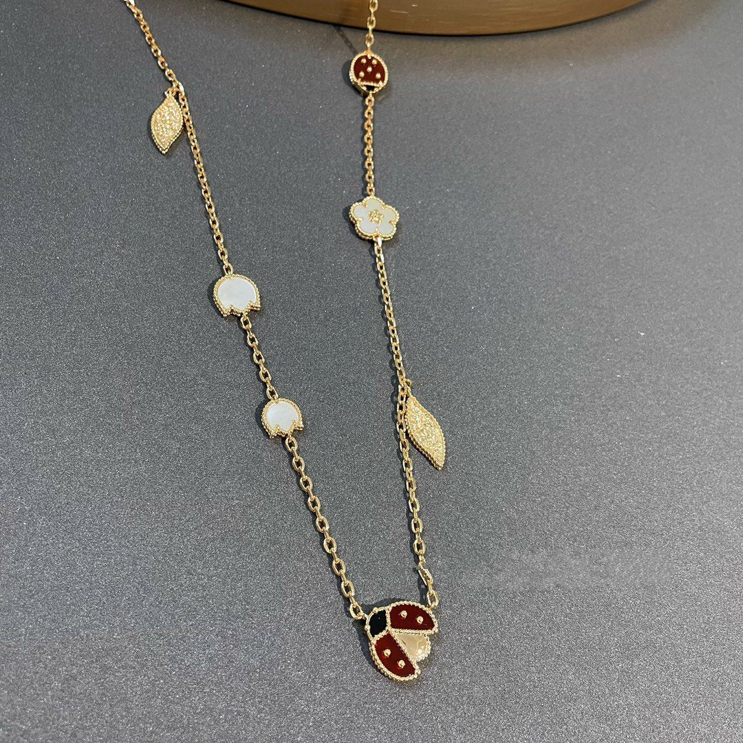 [Max Jewelry ]LUCKY SPRING 15 MOTIFS GOLD NECKLACE
