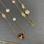 [Plus&Max]LUCKY SPRING 15 MOTIFS GOLD NECKLACE