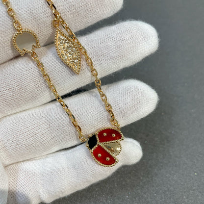 [Max Jewelry ]LUCKY SPRING 15 MOTIFS GOLD NECKLACE
