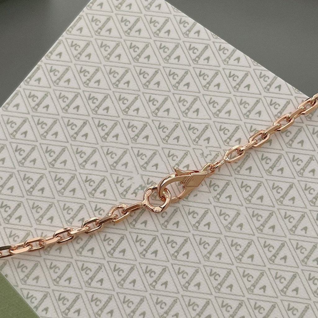 [Plus&Max]LUCKY SPRING 15 MOTIFS ROSE GOLD NECKLACE