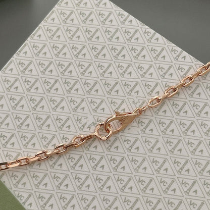 [Max Jewelry ]LUCKY SPRING 15 MOTIFS ROSE GOLD NECKLACE