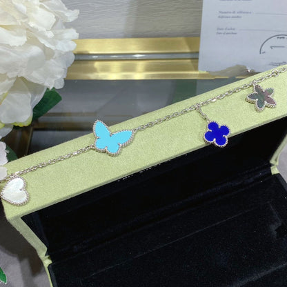 [Max Jewelry ]LUCKY SPRING SILVER BRACELET 4 MOTIF