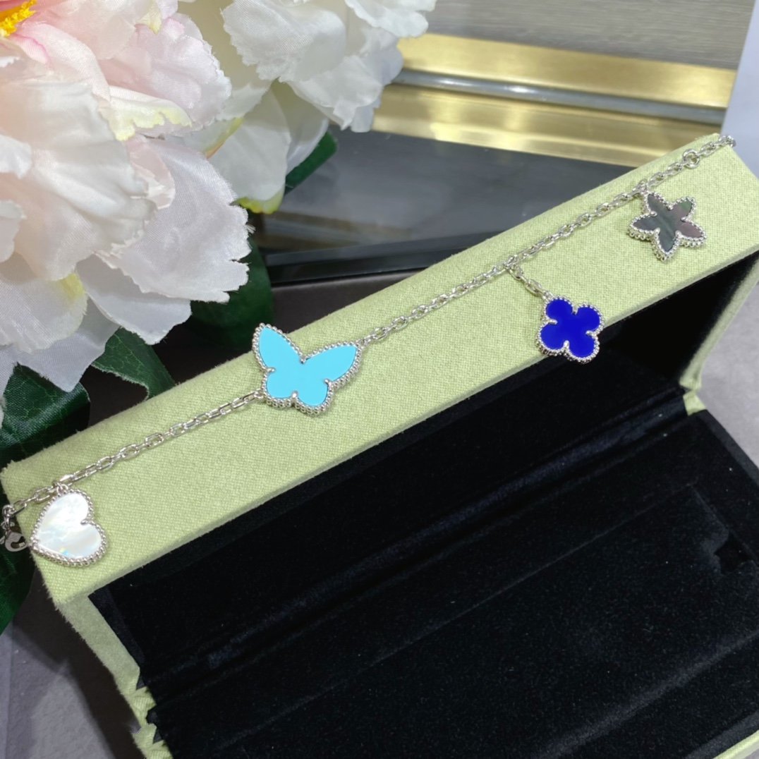 [Max Jewelry ]LUCKY SPRING SILVER BRACELET 4 MOTIF