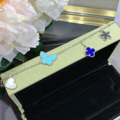 [Max Jewelry ]LUCKY SPRING SILVER BRACELET 4 MOTIF
