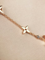 [Plus&Max]STAR AND SUN 7 MOTIFS GOLD BRACELET