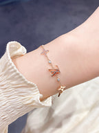 [Plus&Max]STAR AND SUN 7 MOTIFS GOLD BRACELET