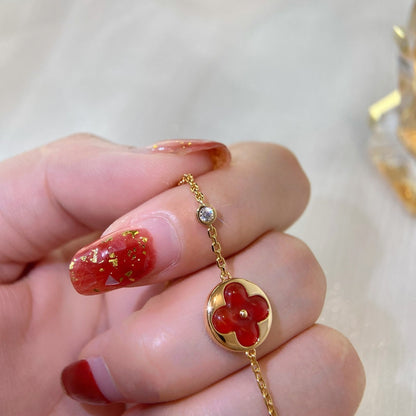 [Max Jewelry ]SUN PEDANT CARNELIAN BRACELET