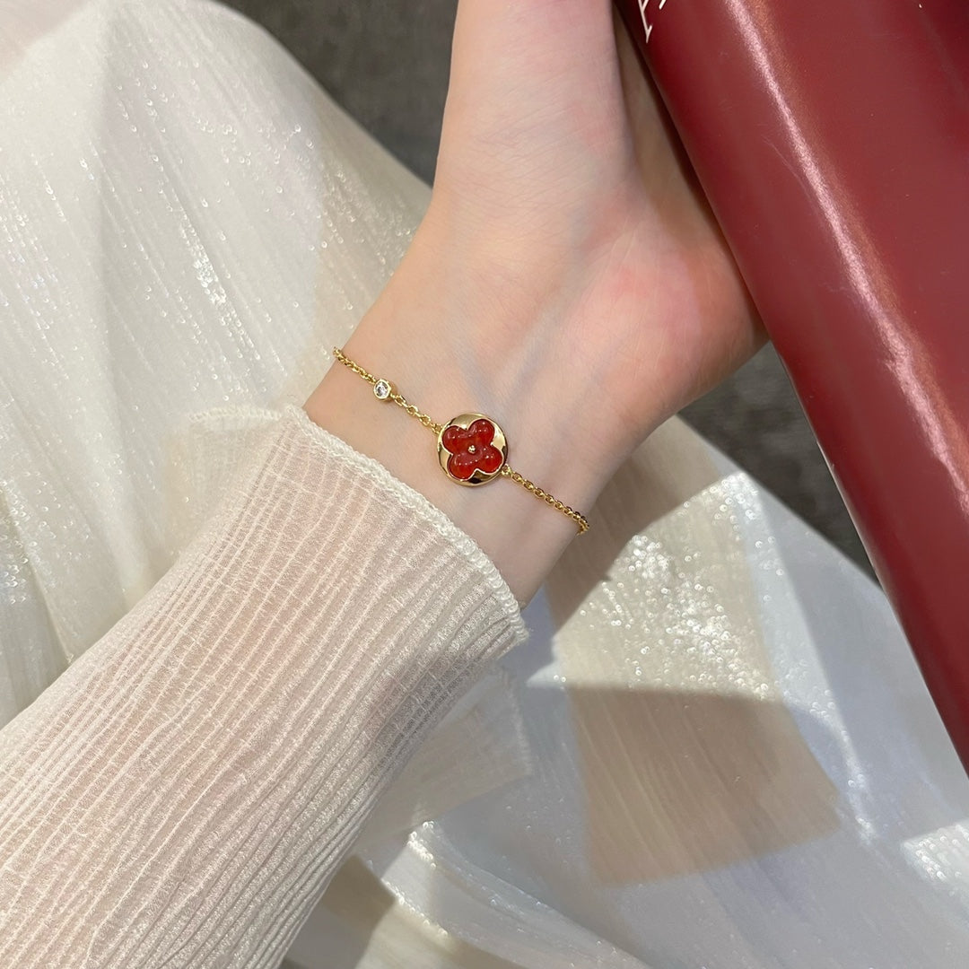 [Max Jewelry ]SUN PEDANT CARNELIAN BRACELET