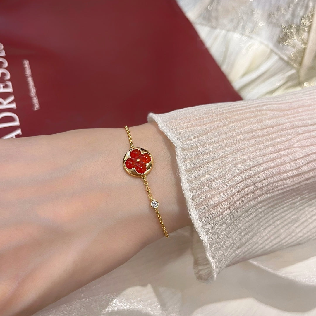 [Max Jewelry ]SUN PEDANT CARNELIAN BRACELET