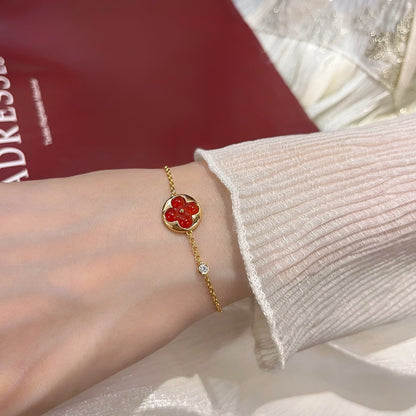 [Max Jewelry ]SUN PEDANT CARNELIAN BRACELET