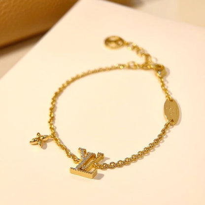 [Max Jewelry ]LOGO STAR MOTIF GOLD BRACELET
