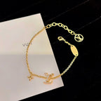 [Plus&Max]LOGO STAR MOTIF GOLD BRACELET