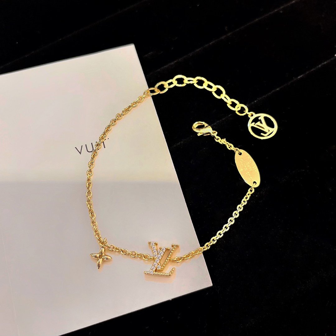 [Max Jewelry ]LOGO STAR MOTIF GOLD BRACELET