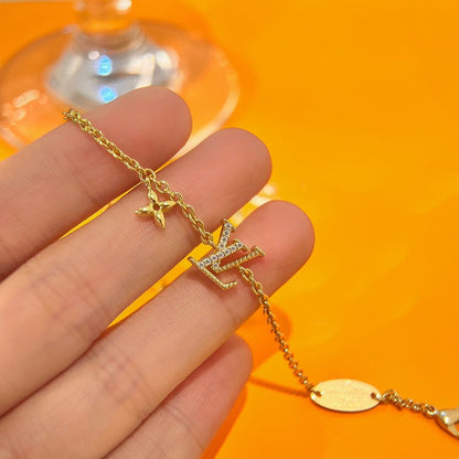 [Max Jewelry ]LOGO STAR MOTIF GOLD BRACELET