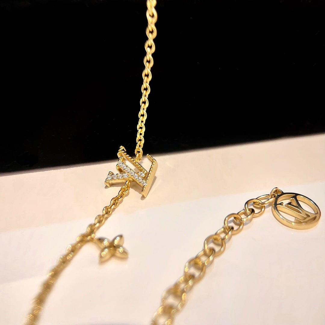 [Max Jewelry ]LOGO STAR MOTIF GOLD BRACELET