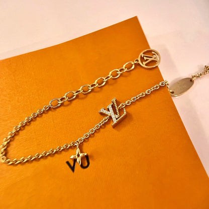 [Max Jewelry ]LOGO STAR MOTIF GOLD BRACELET