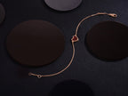 [Plus&Max]HEART CARNELIAN PINK GOLD BRACELET