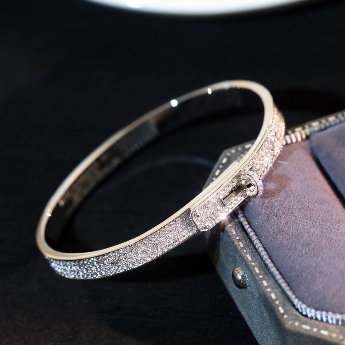 [Max Jewelry ]KELLY BRACELET DIAMOND PAVED