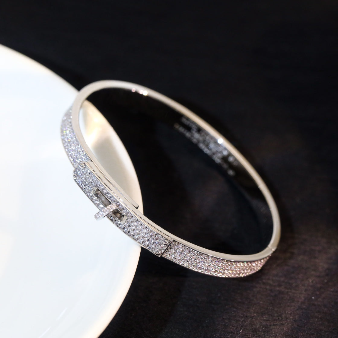 [Max Jewelry ]KELLY BRACELET DIAMOND PAVED