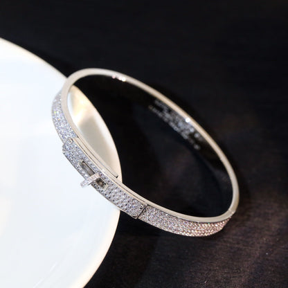 [Max Jewelry ]KELLY BRACELET DIAMOND PAVED