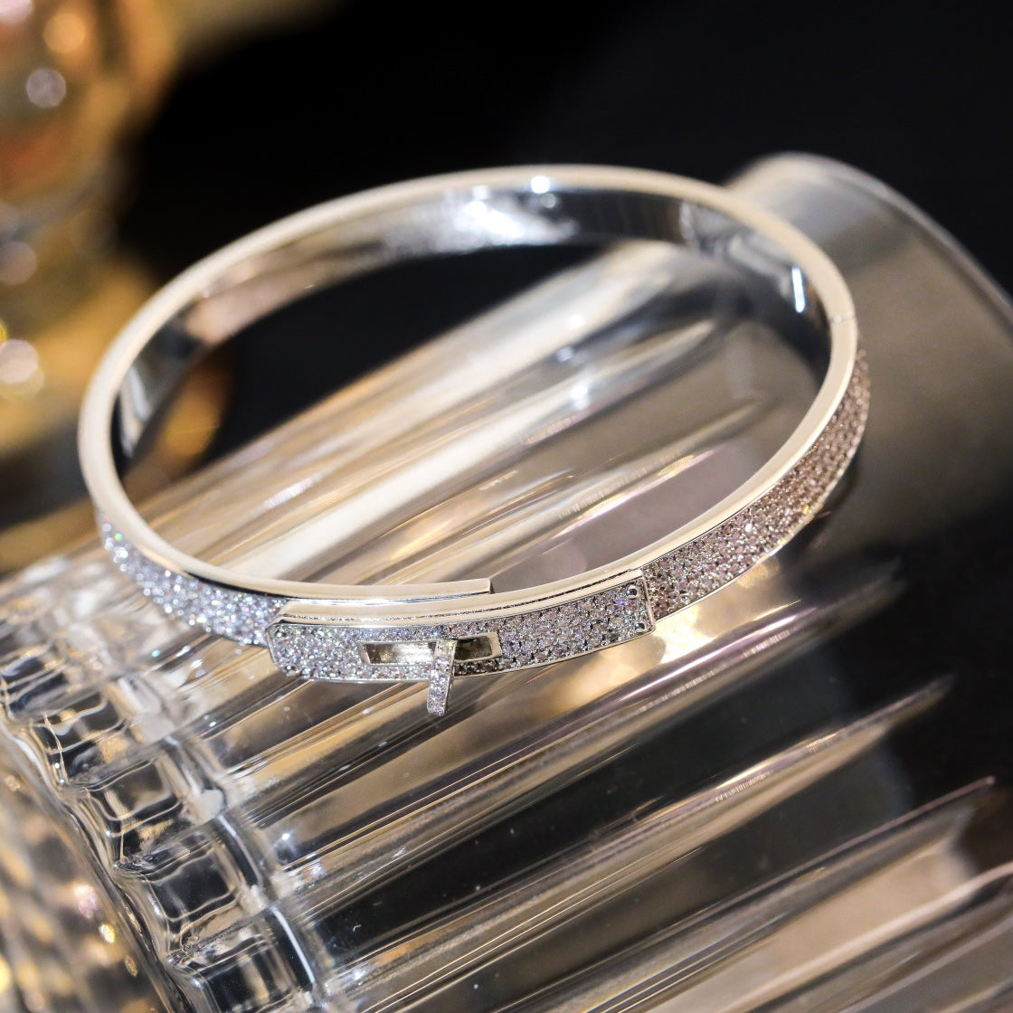 [Max Jewelry ]KELLY BRACELET DIAMOND PAVED