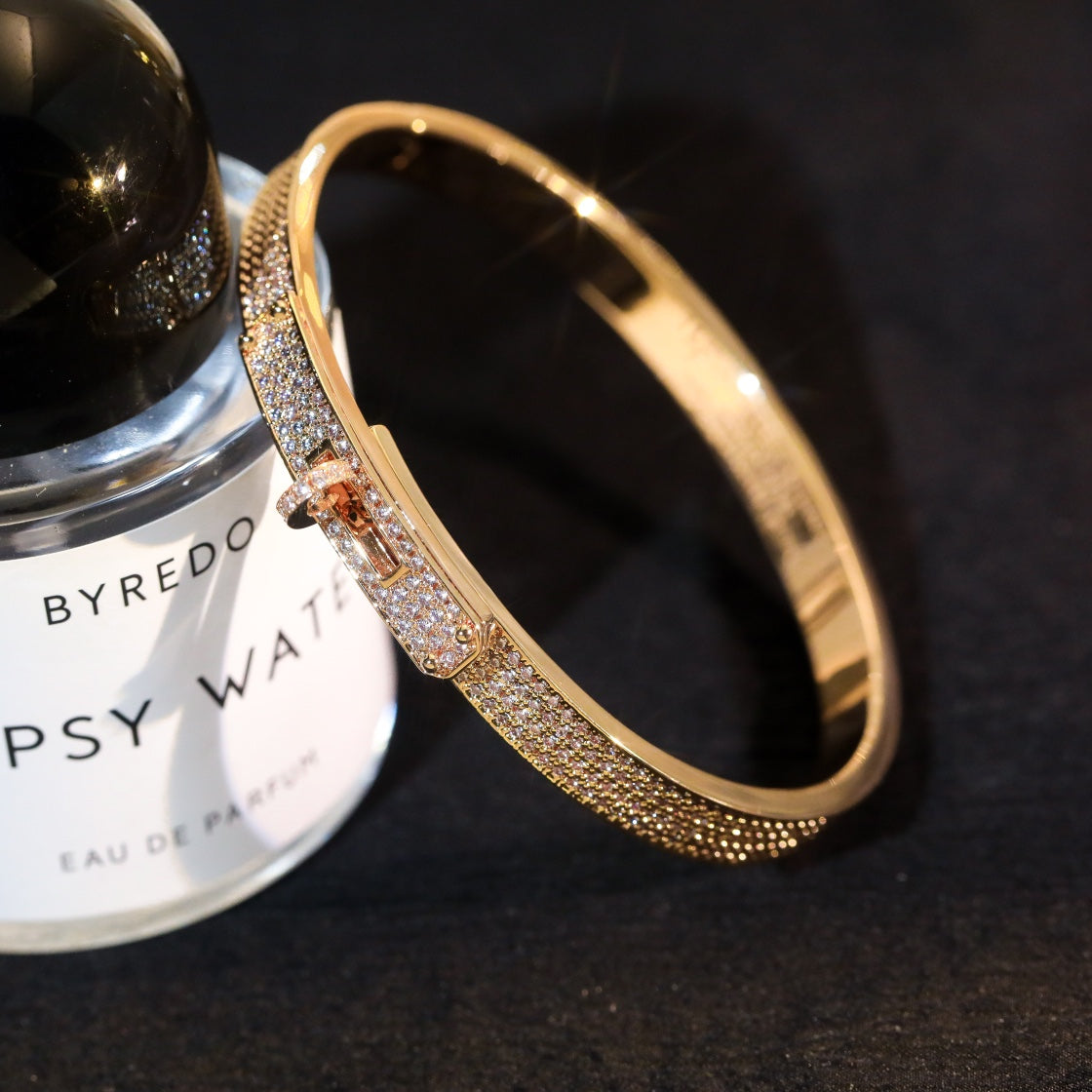 [Max Jewelry ]KELLY BRACELET DIAMOND PAVED