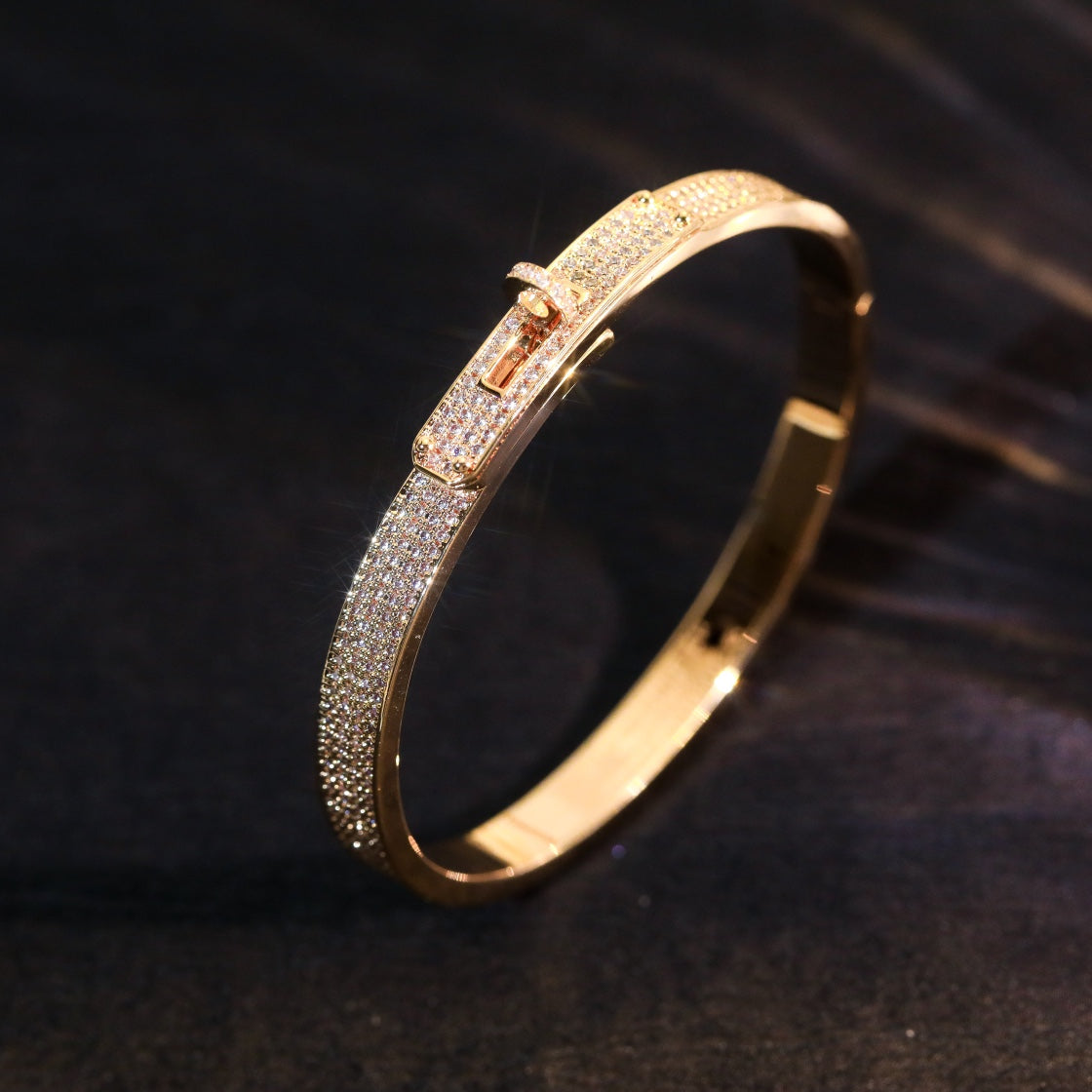 [Max Jewelry ]KELLY BRACELET DIAMOND PAVED