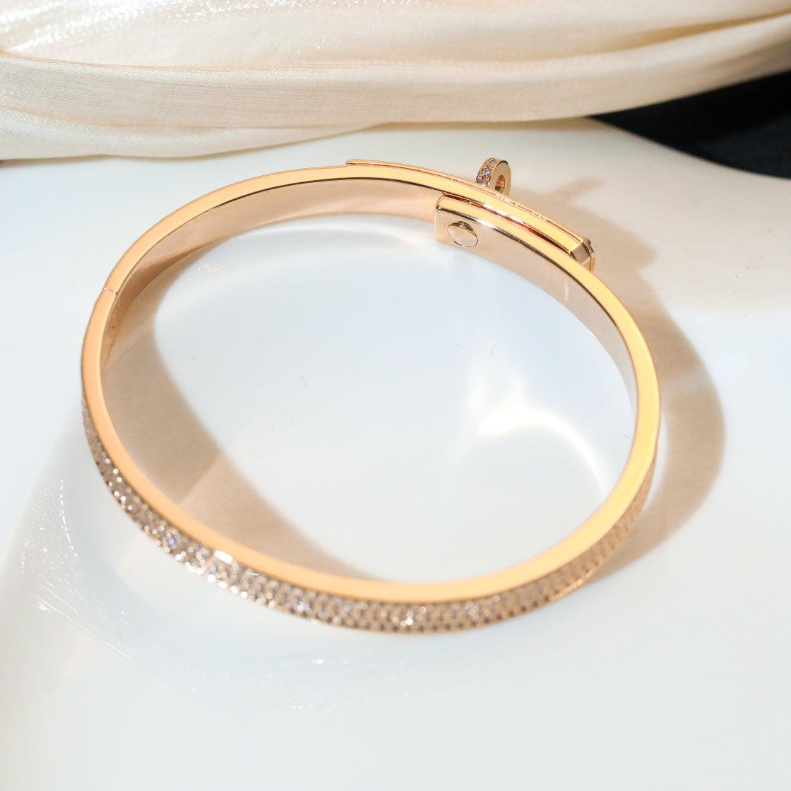 [Max Jewelry ]KELLY BRACELET DIAMOND PAVED