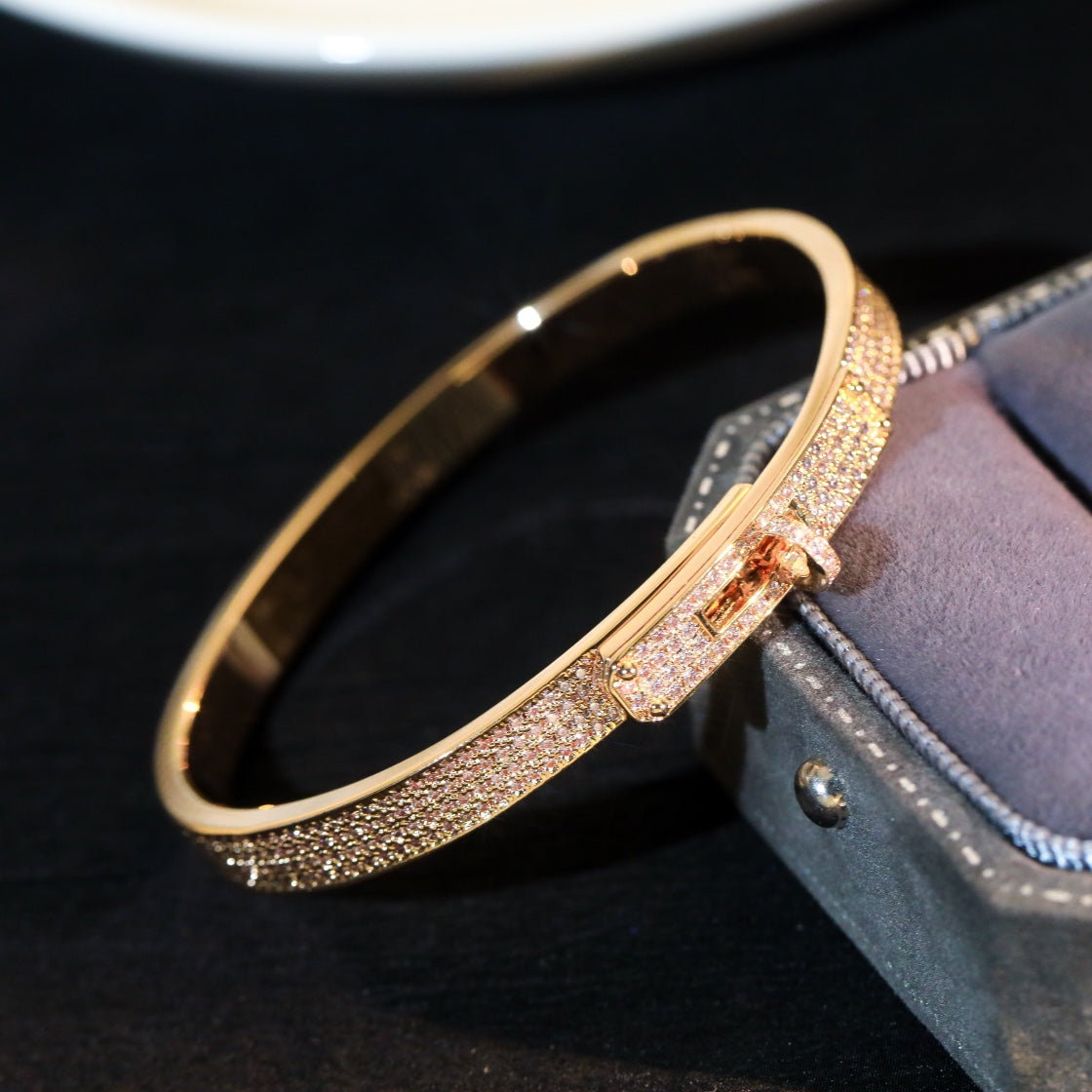 [Max Jewelry ]KELLY BRACELET DIAMOND PAVED
