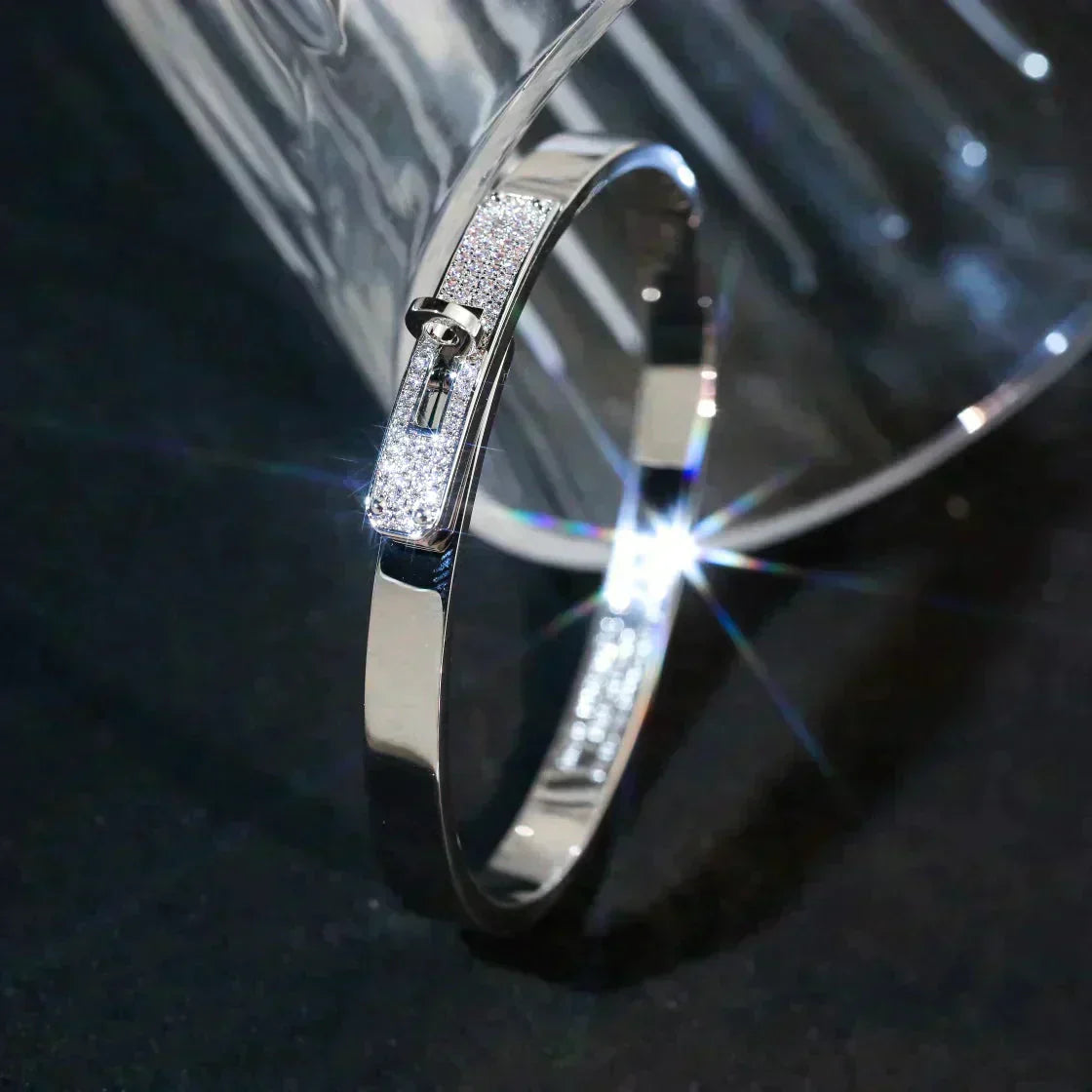 [Max Jewelry ]KELLY SILVER DIAMOND BRACELET