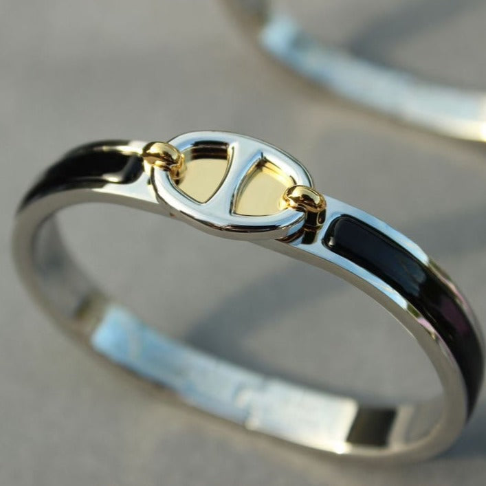 [Max Jewelry ]CLIC CHAINE SILVER BRACELET
