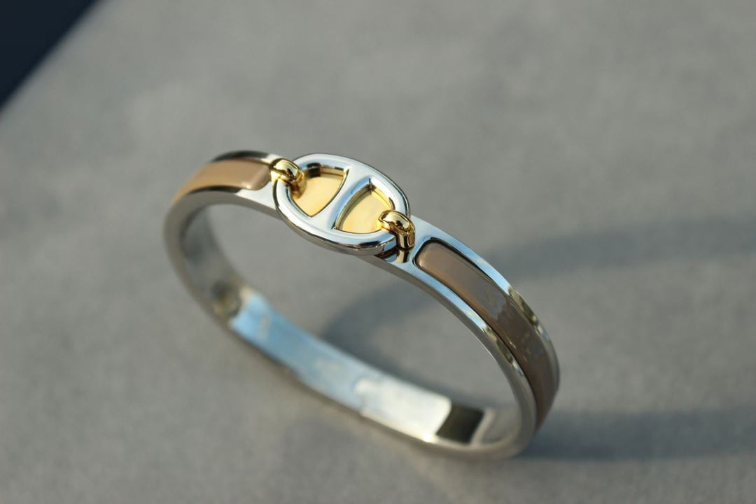 [Max Jewelry ]CLIC CHAINE SILVER BRACELET