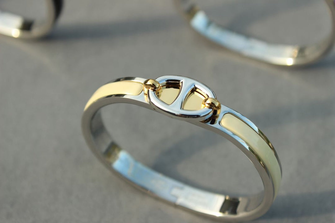 [Max Jewelry ]CLIC CHAINE SILVER BRACELET
