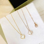 [Plus&Max]CLOVER MINI 9.5MM WHITE MOTHER-OF-PEARL NECKLACE