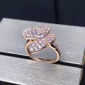 [Plus&Max]BUTTERFLY PINK GOLD DIAMOND RING