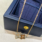 [Plus&Max]STAR BLOSSOM NECKLACE PINK GOLD DIAMONDS