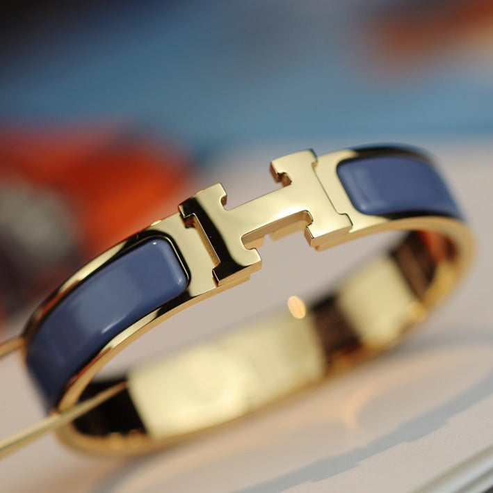 [Max Jewelry ]H BRACELET 12MM BLUE GRAY