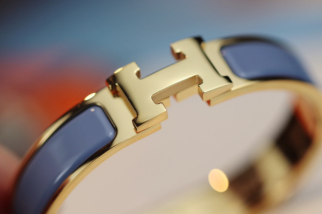 [Max Jewelry ]H BRACELET 12MM BLUE GRAY