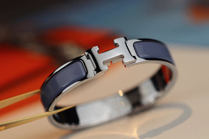 [Max Jewelry ]H BRACELET 12MM BLUE GRAY