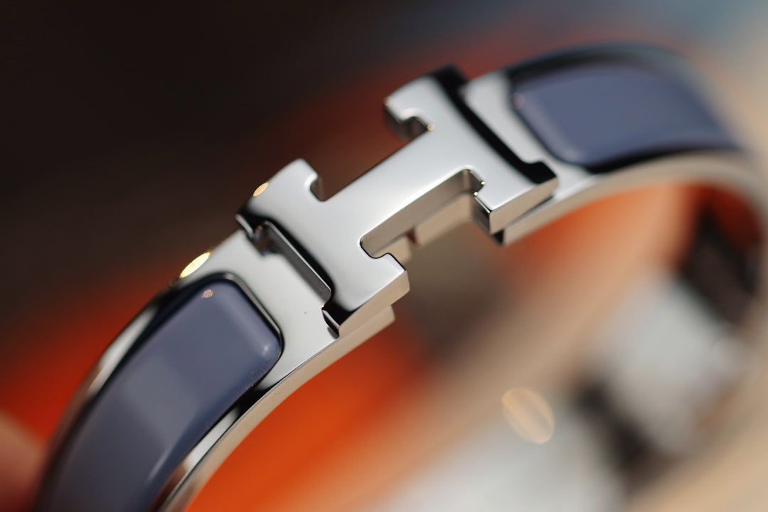 [Max Jewelry ]H BRACELET 12MM BLUE GRAY