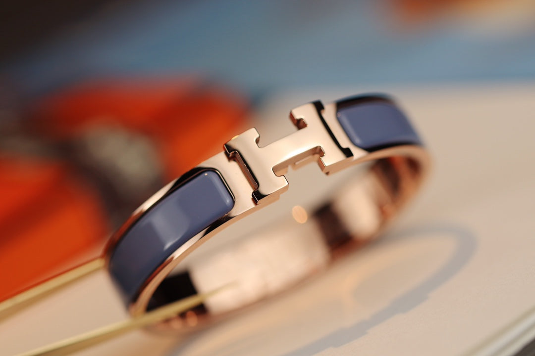 [Max Jewelry ]H BRACELET 12MM BLUE GRAY