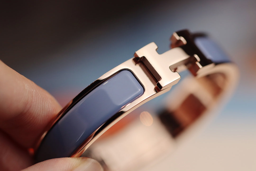 [Max Jewelry ]H BRACELET 12MM BLUE GRAY