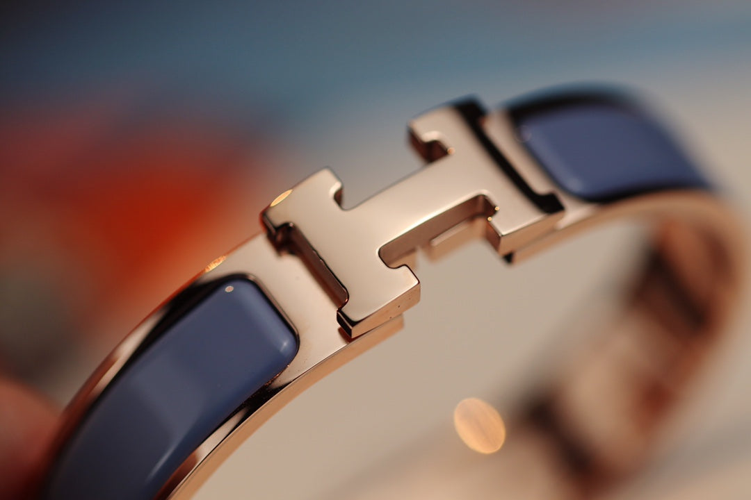 [Max Jewelry ]H BRACELET 12MM BLUE GRAY