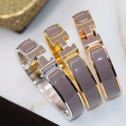 [Max Jewelry ]H BRACELET 12MM BROWN